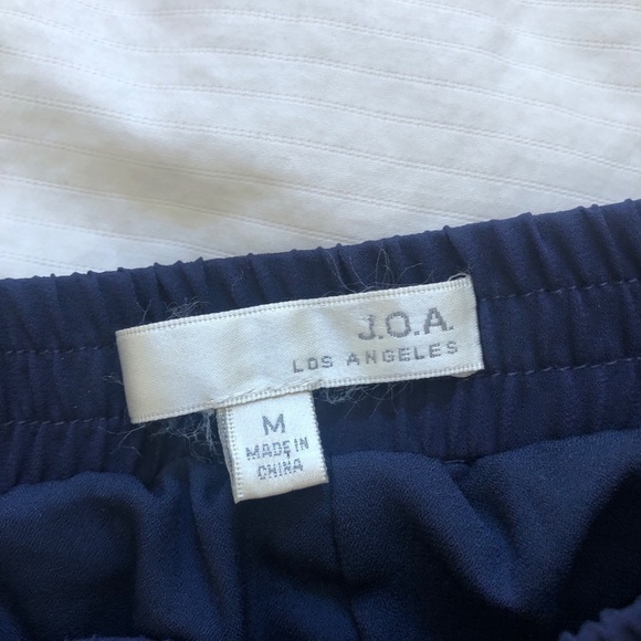 Revolve J.O.A. Navy Blue High Waisted Pants - Picture 6 of 7